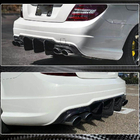 Mercedes C-sarja W204 2007–2015 Takapuskurin diffuusori V2 (AMG SD/Coupe 2012-2014, hiilikuitu) kuva 3