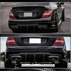 Mercedes C-sarja W204 2007–2015 Takapuskurin diffuusori V2 (AMG SD/Coupe 2012-2014, hiilikuitu) kuva 4