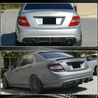 Mercedes C-sarja W204 2007–2015 Takapuskurin diffuusori V2 (AMG SD 2008-2011, hiilikuitu) kuva 5