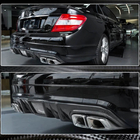 Mercedes C-sarja W204 2007–2015 Takapuskurin diffuusori V4 (AMG SD 2008-2011, Carbon) kuva 3