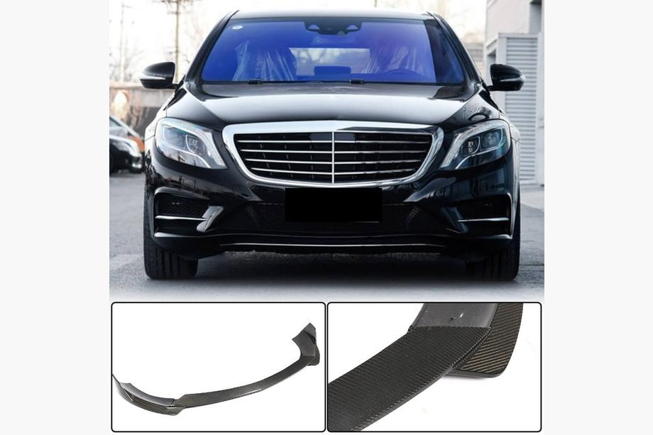 Mercedes S-class W222 2013–2022 Etuapuskurin lip (AMG-Line 2014-2017, hiilikuitu) Image