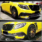 Mercedes S-class W222 2013–2022 Etupuskurin lip (S63 AMG 2014-2017, hiilikuitu) kuva 4