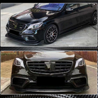 Mercedes S-class W222 2013–2022 Hiilikuitu etupuskurin insertit (AMG 2018-2021) kuva 5