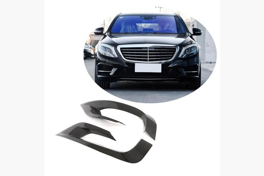 Mercedes S-class W222 2013–2022 Etupuskurin listat (AMG-Line 2014-2017, hiilikuitu) Image
