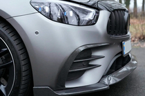 Mercedes E-class W213 2016–2023 Etupuskurin lip spoiler (AMG-Line 2020-2023, hiilikuitu) kuva 10