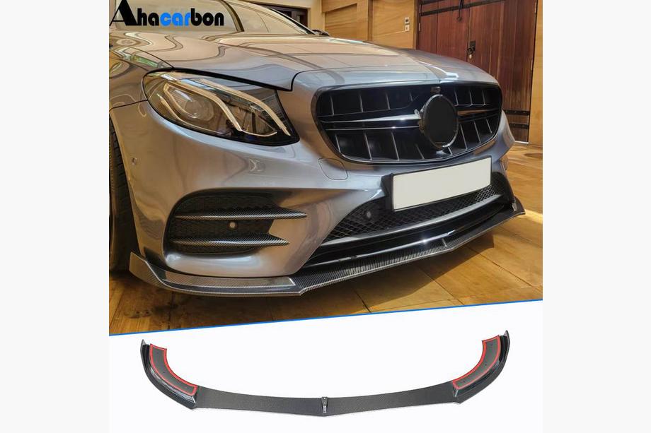 Mercedes E-class W213 2016–2023 Etupuskurin lipa Lip V1 (AMG-Line / E43 AMG 2016-2019, hiilikuitu) Kuva 1