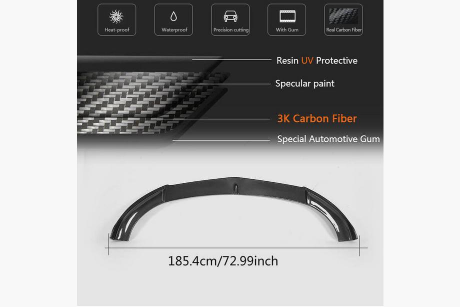 Mercedes E-class W213 2016–2023 Etupuskurin lipa Lip V1 (AMG-Line / E43 AMG 2016-2019, hiilikuitu) Kuva 5