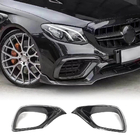Mercedes E-class W213 2016–2023 Hiilikuituiset etupuskurin splitterit (E63 AMG 2016-2019, carbon) kuva 1