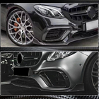Mercedes E-class W213 2016–2023 Hiilikuituiset etupuskurin splitterit (E63 AMG 2016-2019, carbon) kuva 4