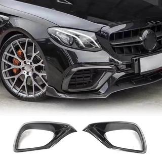 Hiilikuituiset etupuskurin splitterit (E63 AMG 2016-2019, carbon) kuva 1