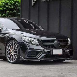 Hiilikuituiset etupuskurin splitterit (E63 AMG 2016-2019, carbon) kuva 2