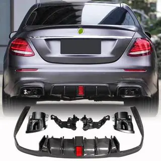 Takapuskurin diffuusori pakoputkenpäillä V2 (AMG/AMG-Line 2016-2019, hiilikuitu) kuva 1