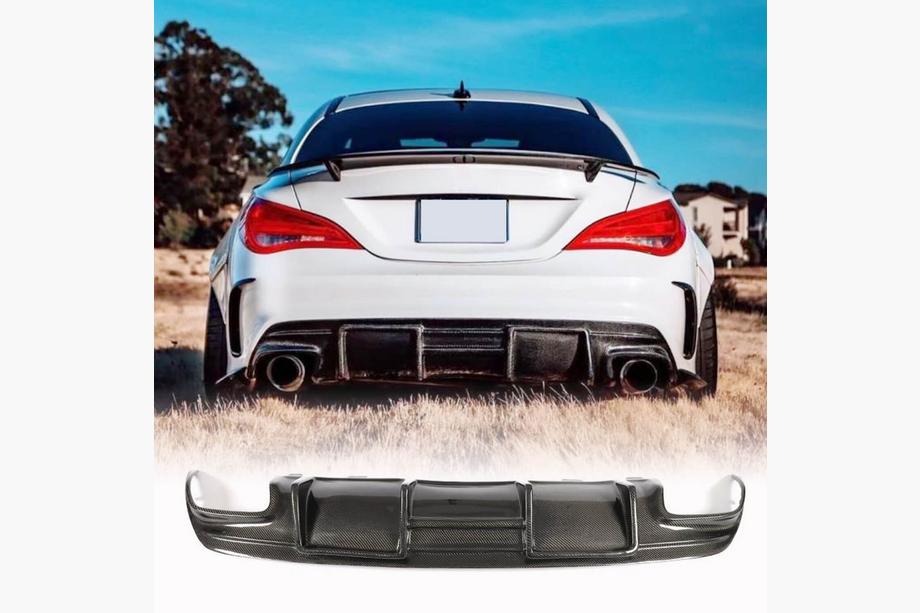 Mercedes CLA C117 2013–2019 Takapuskurin diffuusori V1 (AMG-Line / CLA45 AMG, hiilikuitu) Image