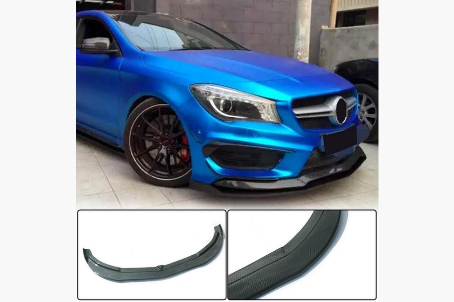 Mercedes CLA C117 2013–2019 Etupuskurin Lip-lippa (CLA45 AMG SD 2013-2015, hiilikuitu) Kuva 1