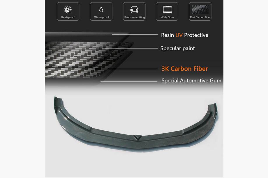 Mercedes CLA C117 2013–2019 Etupuskurin Lip-lippa (CLA45 AMG SD 2013-2015, hiilikuitu) Kuva 5