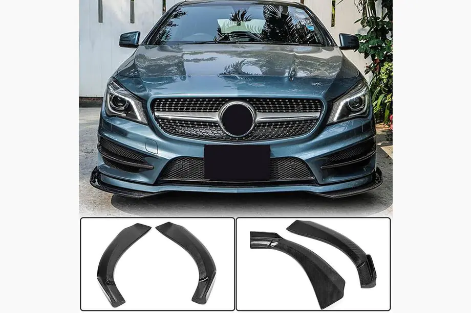 Mercedes CLA C117 2013–2019 Hiilikuituiset etupuskurin listat (Base SD 2013-2016) Image