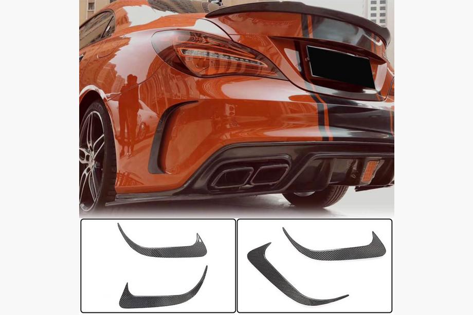 Mercedes CLA C117 2013–2019 Takapuskurin listat V1 (AMG-Line / CLA45 AMG SD, hiilikuitu) Kuva 1