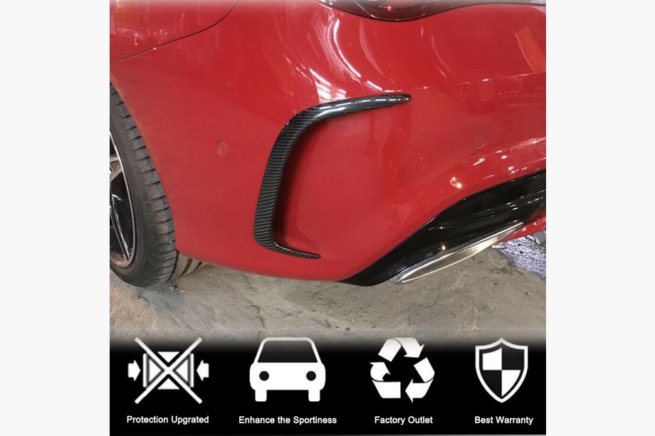 Mercedes CLA C117 2013–2019 Takapuskurin listat V1 (AMG-Line / CLA45 AMG SD, hiilikuitu) Kuva 2