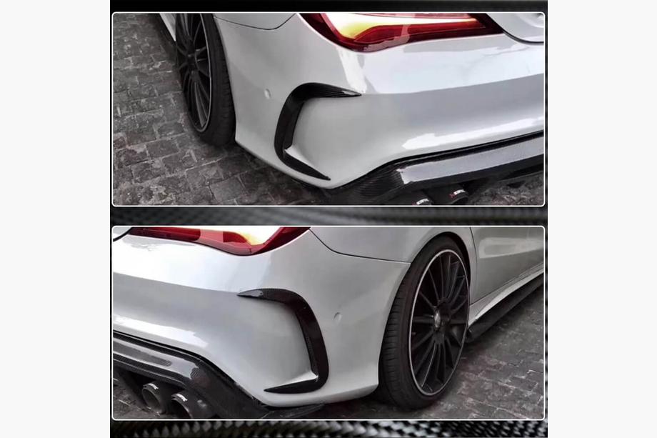 Mercedes CLA C117 2013–2019 Takapuskurin listat V1 (AMG-Line / CLA45 AMG SD, hiilikuitu) Kuva 3