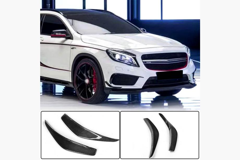 Mercedes CLA C117 2013–2019 Hiilikuituiset etupuskurin lisäosat (CLA45 AMG SD, Carbon) Image