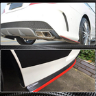 Mercedes CLA C117 2013–2019 Taka puskurin suojalistat V2 (AMG-Line / CLA45 AMG SD, hiilikuitu) kuva 8