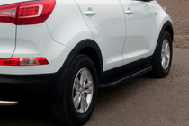 Kia Sportage 2010–2015 Allmond Black sivuportaat (2 kpl, alumiini) kuva 1