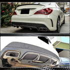Mercedes CLA C117 2013–2019 Takapuskurin diffuusori V2 (AMG-Line / CLA45 AMG 2013-2016, hiilikuitu) kuva 6