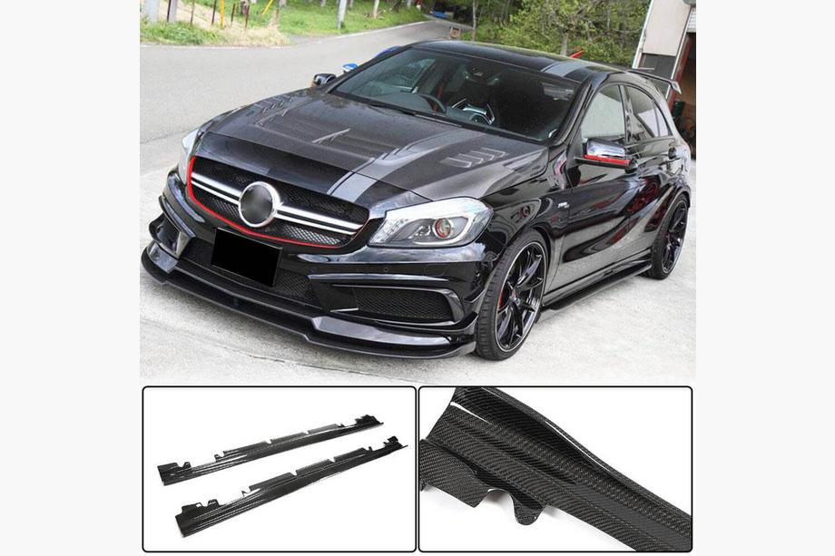 Mercedes A-sarja W176 2012–2018 Sivuhelmat V4 (Hiilikuitu) Image
