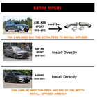 Mercedes A-sarja W176 2012–2018 Takapuskurin diffuusori V1 (AMG-Line / A45 AMG HB) kuva 6