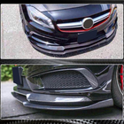Mercedes A-sarja W176 2012–2018 Etupuskurin lip spoileri Lip V2 (AMG-Line / A45 AMG HB 2013-2015, hiilikuitu) kuva 4