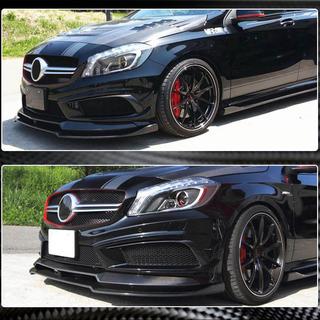 Etupuskurin lip spoileri Lip V2 (AMG-Line / A45 AMG HB 2013-2015, hiilikuitu) kuva 3