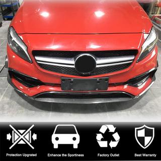 Etupuskurin lip-spoileri (AMG-Line / A45 AMG HB 2016-2018, hiilikuitu) kuva 2