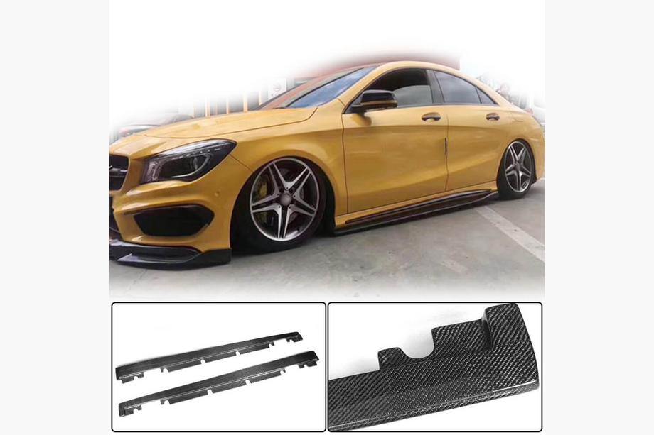 Mercedes A-sarja W176 2012–2018 Sivuhameet V3 (Hiilikuitu) Image