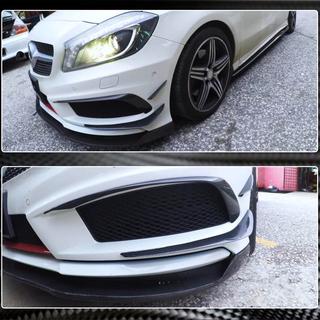 Etupuskurin lisäosat (AMG-Line / A45 AMG HB 2013-2015, hiilikuitu) kuva 4