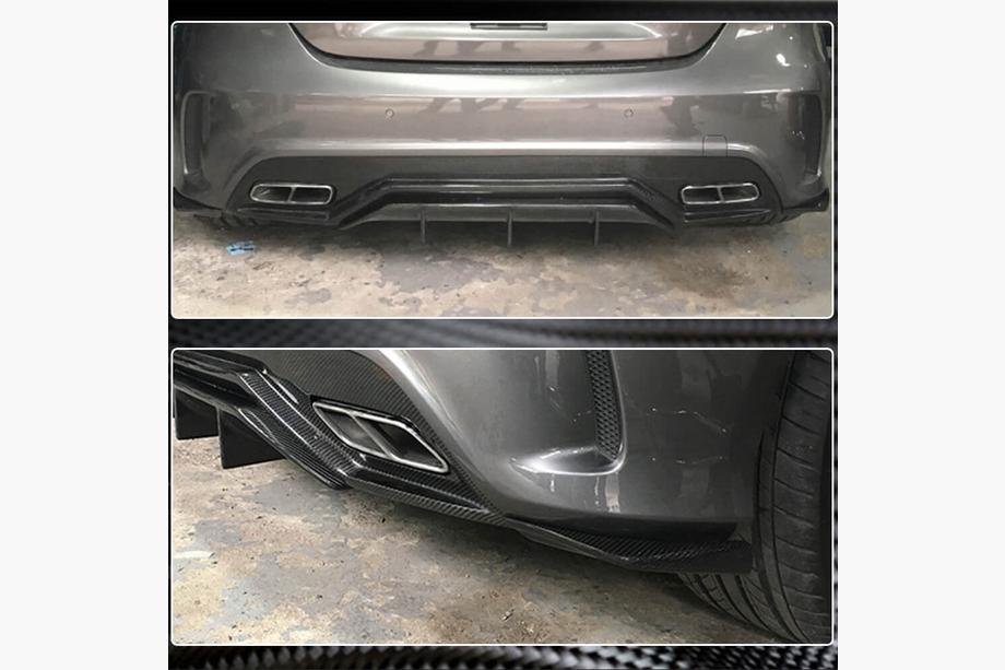 Mercedes A-sarja W176 2012–2018 Takapuskurin läpät Flap (AMG-Line / A45 AMG HB, hiilikuitu) Kuva 4