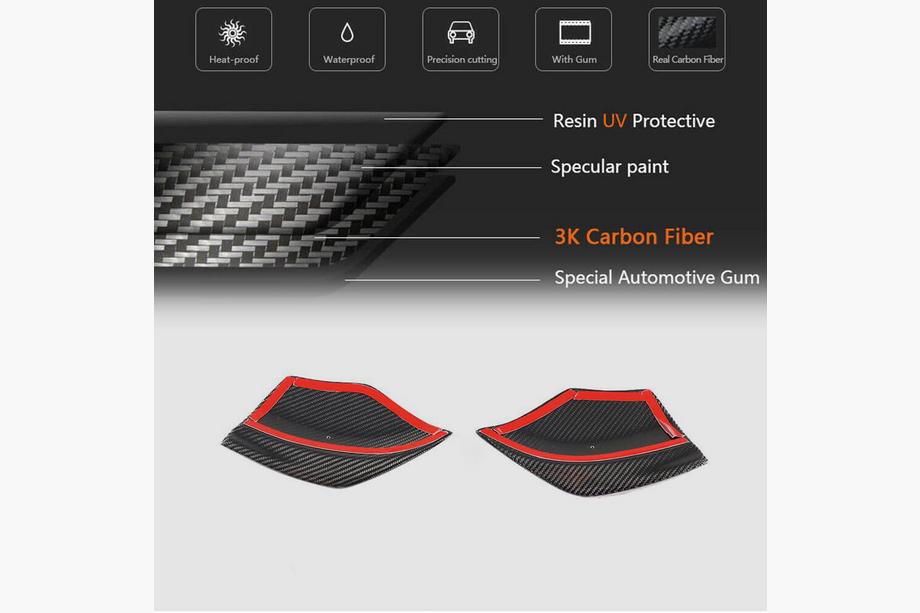 Mercedes A-sarja W176 2012–2018 Takapuskurin läpät Flap (AMG-Line / A45 AMG HB, hiilikuitu) Kuva 5