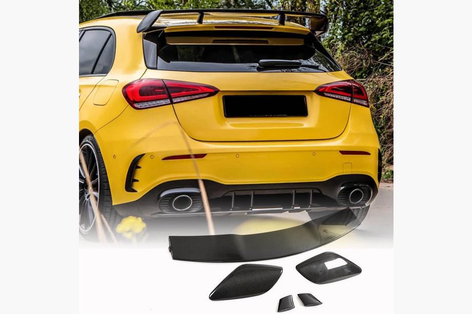 Mercedes A-class W177 2018– Spoileri V3 (HB:lle, hiilikuitu) Image