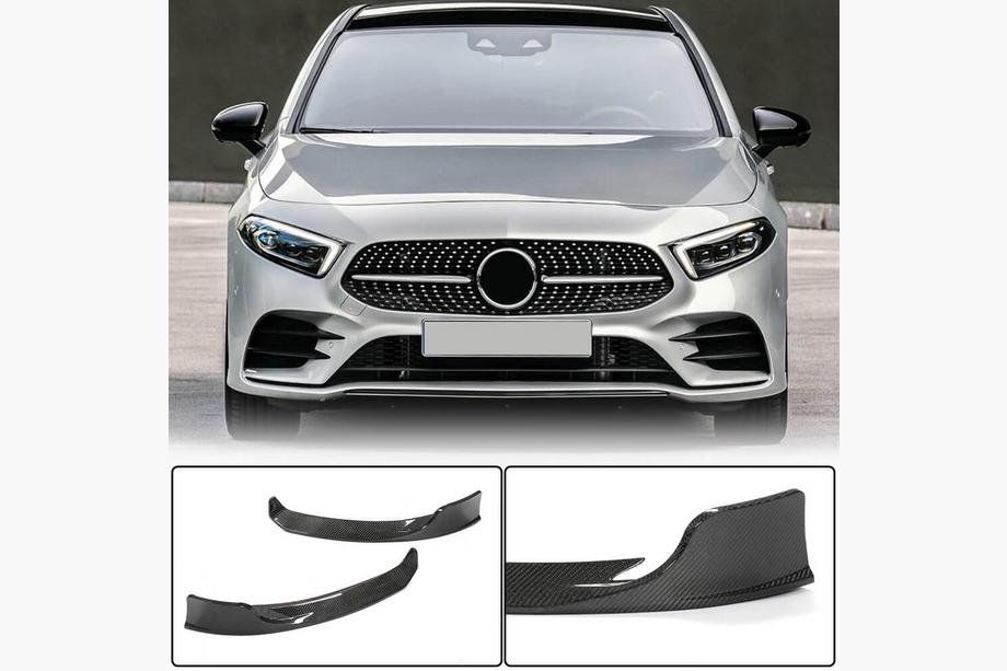 Mercedes A-class W177 2018– Etupuskurin lisäosat Flap (AMG-Line 2018-2021, hiilikuitu) Image