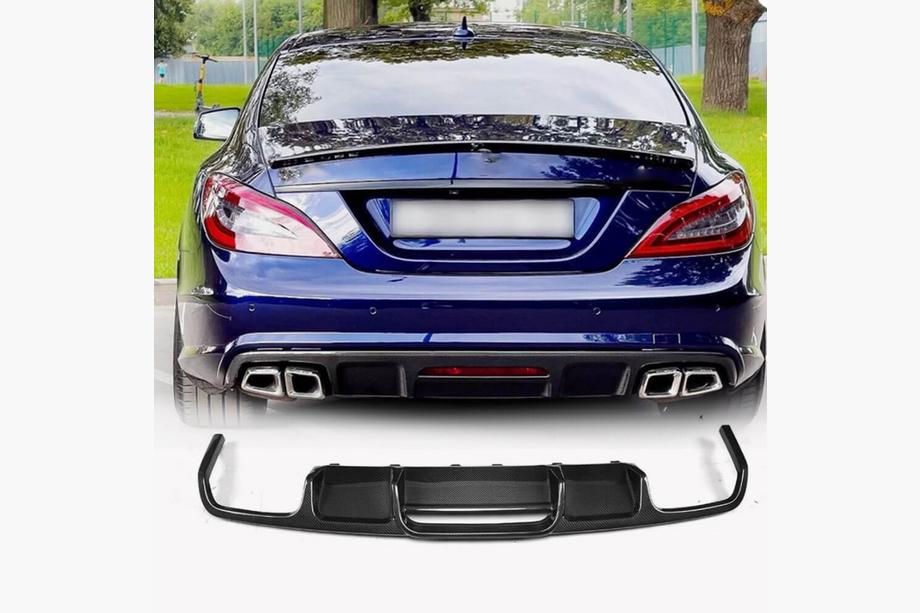 Mercedes CLS C218 2011–2018 Takapuskurin diffuusori (Base/CLS63 AMG 2015-2018, hiilikuitu) Image