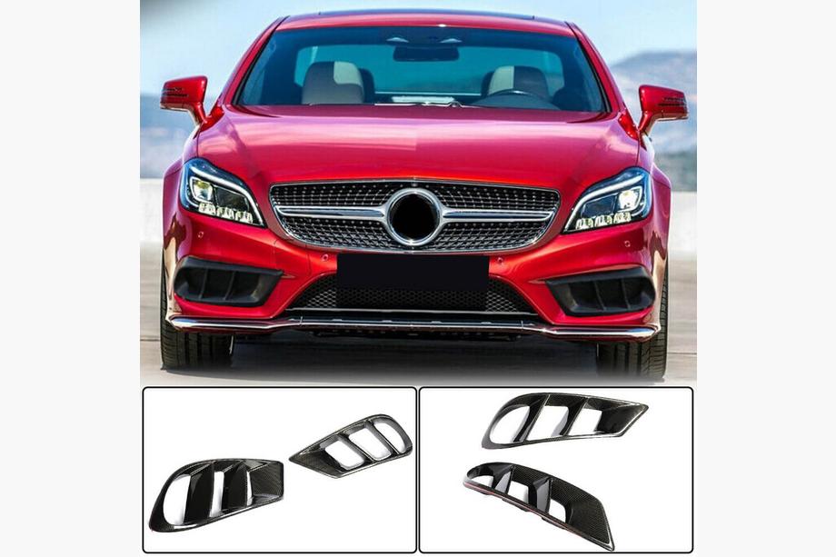 Mercedes CLS C218 2011–2018 Hiilikuituiset etupuskurin lipat (AMG-Line SD 2015-2018) Image