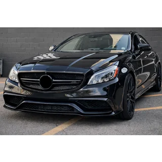 Etupuskurin lip spoiler (CLS63 AMG SD 2015-2018, hiilikuitu) kuva 3