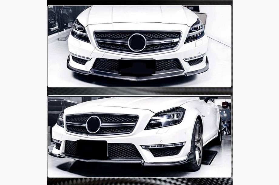 Mercedes CLS C218 2011–2018 Etupuskurin lipa Lip V1 (CLS63 AMG SD 2011-2014, hiilikuitu) Kuva 3