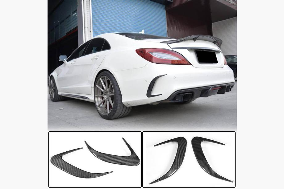Mercedes CLS C218 2011–2018 Takapuskurin suojalistat (Base / CLS63 AMG SD 2015-2018, hiilikuitu) Kuva 1