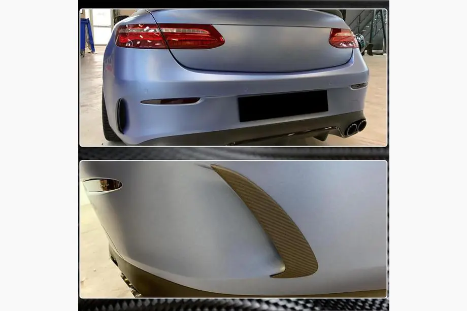 Mercedes E-sarja Coupé C238 2016–2024 Takapuskurin suojalistat (AMG-Line 2017-2019, hiilikuitu) Kuva 3
