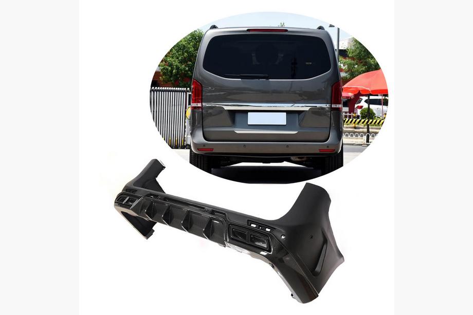 Mercedes Vito/V-class W447 2014– Takapuskurin lista diffuusorilla (2014-2019, muovi + hiilikuitu) Image