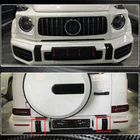 Mercedes G-Class W463 2018–2024 Etu- ja takapuskurin koristelistojen sarja (G63 AMG, Dry Carbon) kuva 5
