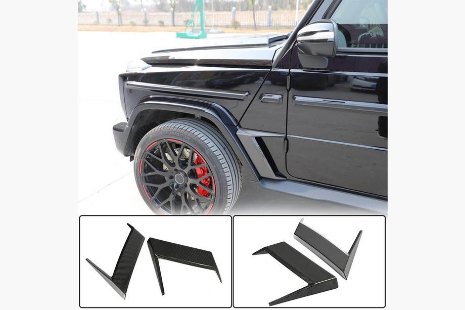 Mercedes G-Class W463 2018–2024 Hiilikuituiset suojalistat etulokasuojiin Image