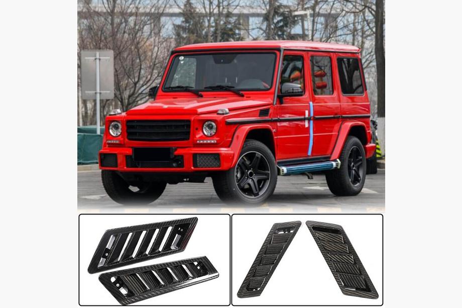 Mercedes G class W463 1990–2018 Etulokasuojien peitepalat (Dry Carbon) Image