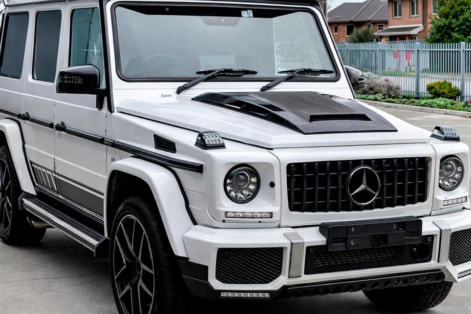 Mercedes G class W463 1990–2018 BRBS konepellin peite (2004-2018, hiilikuitu) Kuva 2