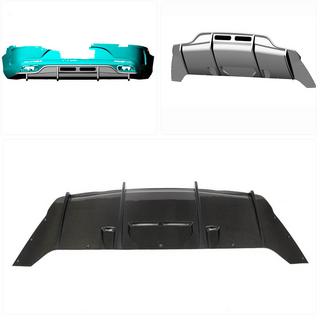 Takapuskurin diffuusori (AMG-Line 2015-2018, Carbon) kuva 2